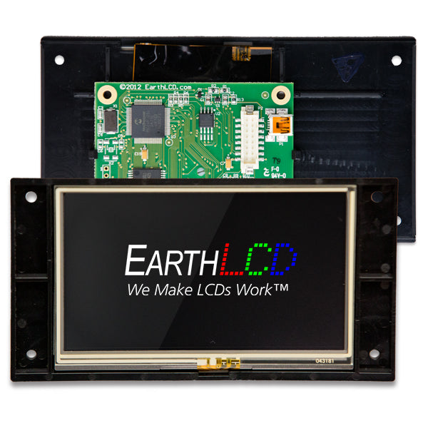 ezLCD-304 Rev B - 4.3" Smart, Touch LCD (Programmable in Basic)